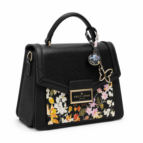 EMILY LORAN SATCHEL WITH BUTTERFLY CHARM BAG