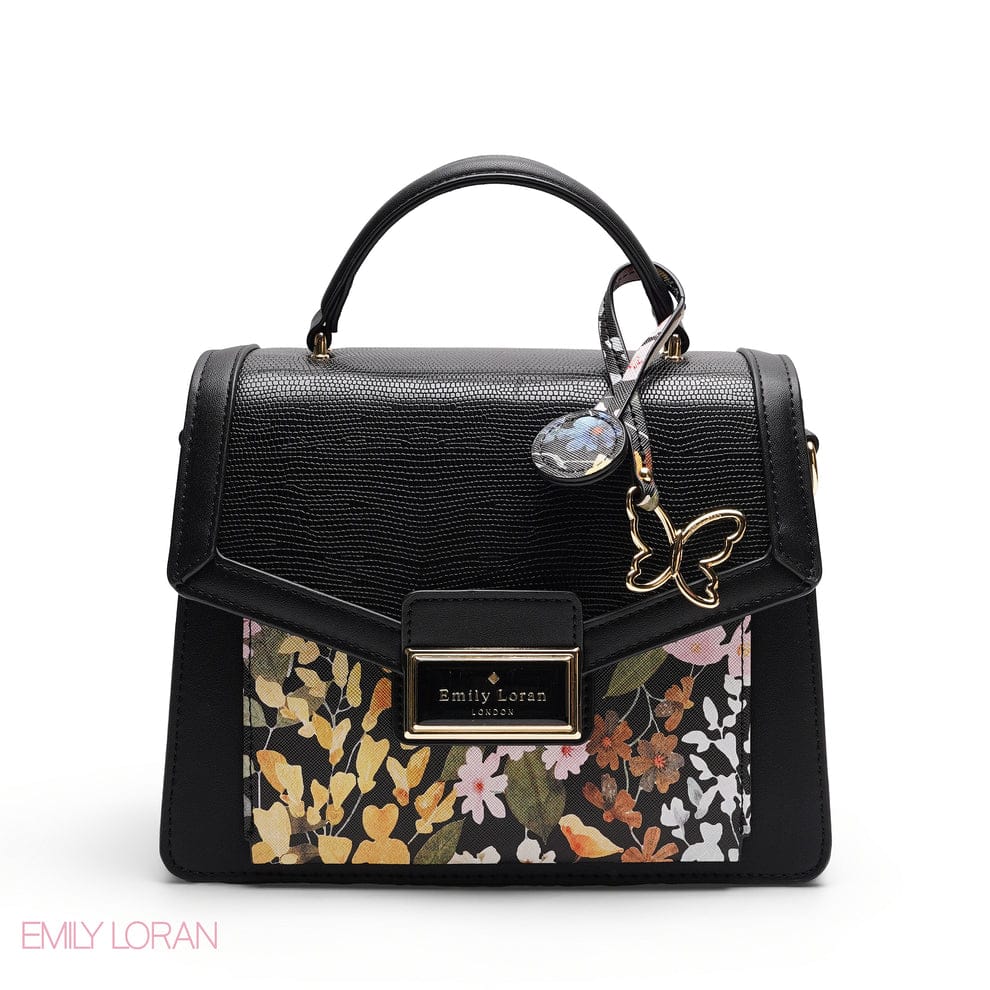 EMILY LORAN SATCHEL WITH BUTTERFLY CHARM BAG