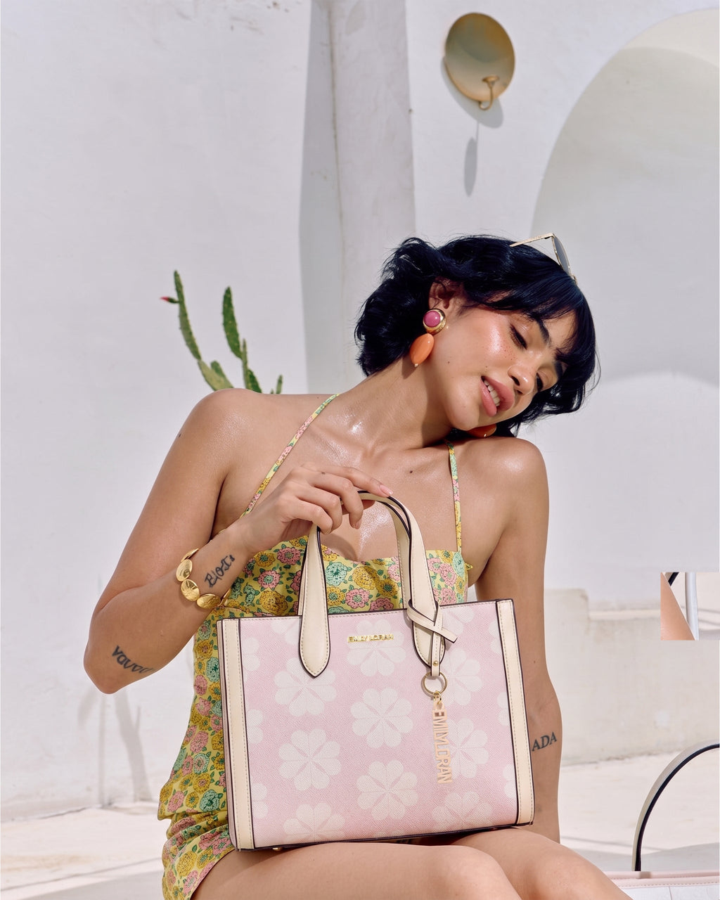 EMILY LORAN Daisy Bloom Tote Bag